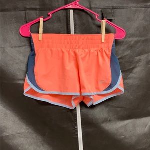 🌸Nike neon orange running shorts